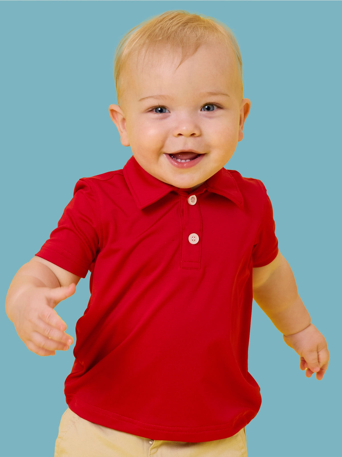 Youth Red Performance Polo