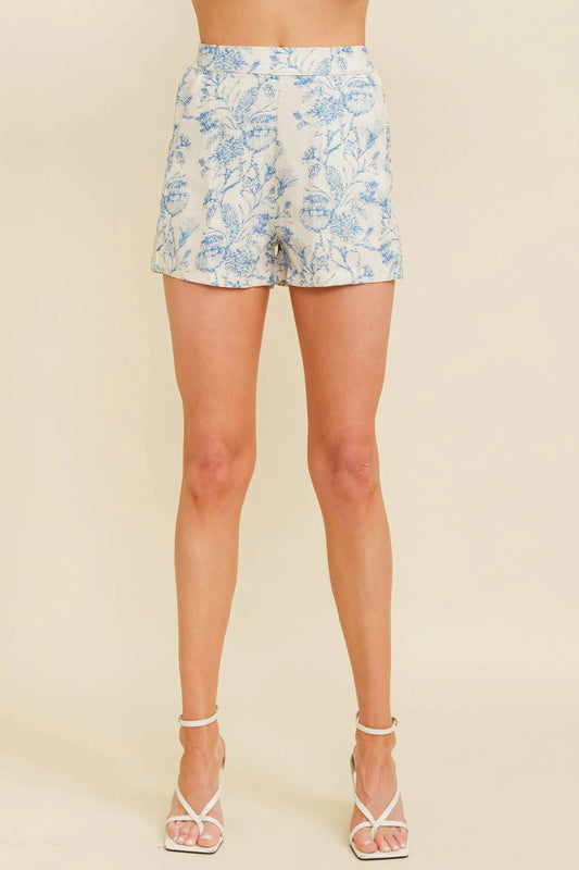 Porcelain Floral Shorts