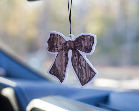 Lowland Camo Bow Air Freshener | Black Ice