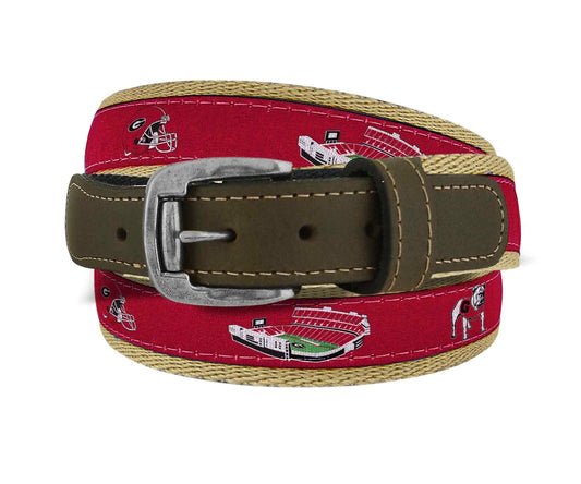 Georgia Stadium Ribbon Belt | Red