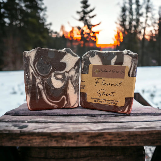 Flannel Shirt Handmade Soap