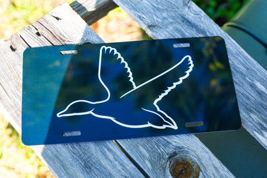 Black Mallard Vehicle Tag