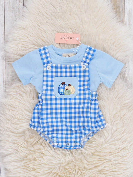 Pumpkin Patch Skies Overall Bubble Set