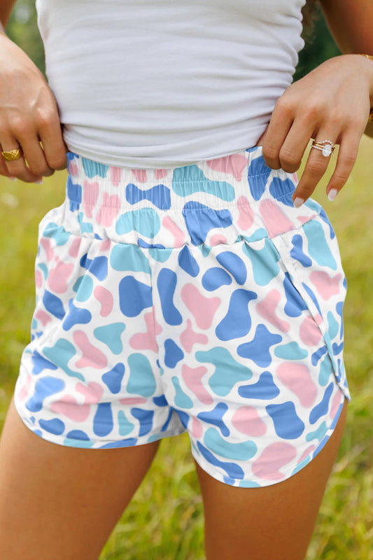 Camo Athletic Shorts | Blue