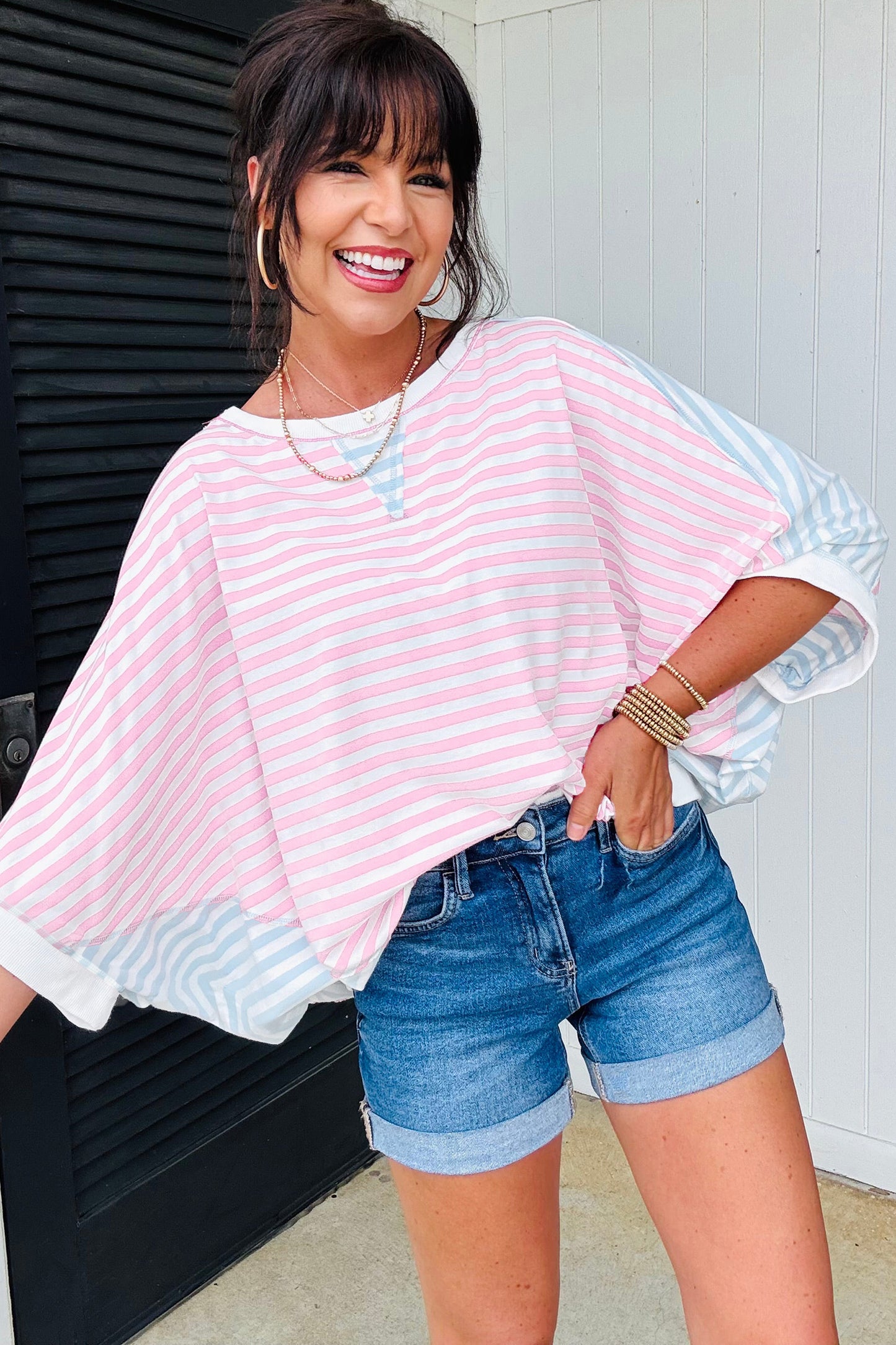 Oversized Stripe Tee