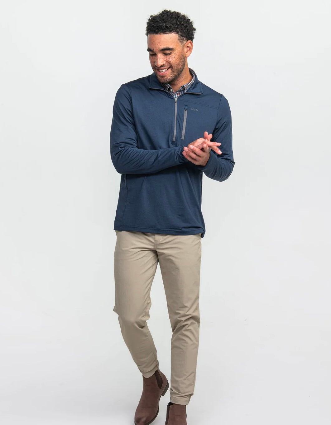 Cart Club Performance Pullover - Esquire Navy