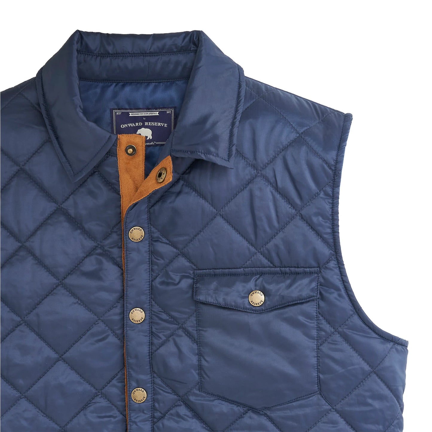 Braswell Vest - Indigo Blue