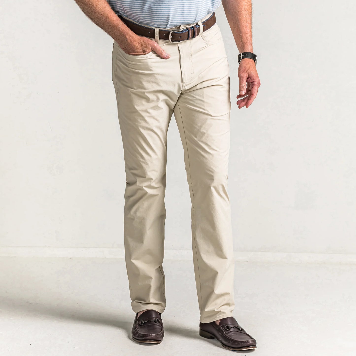 Harris Golf Five Pocket Pant - Stone