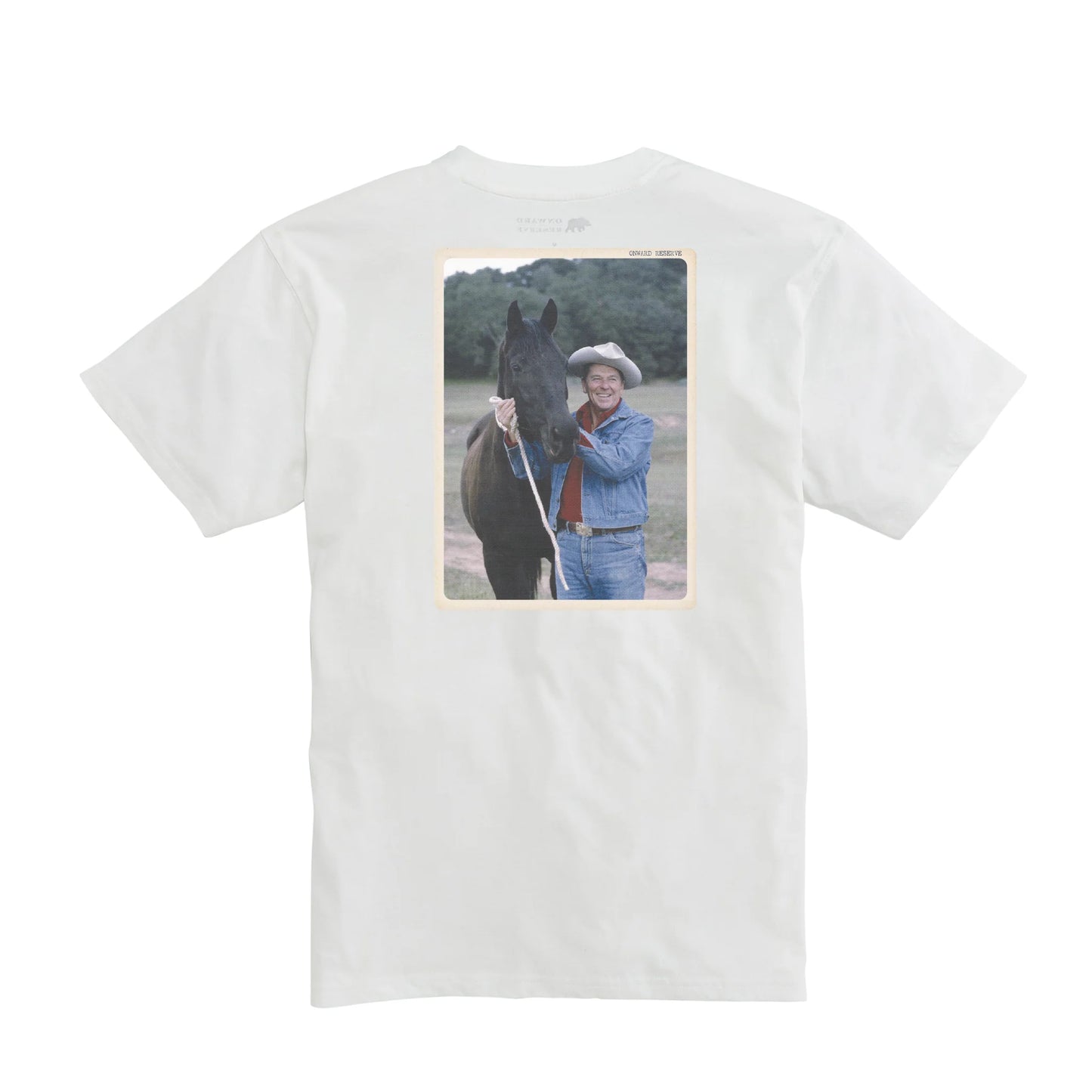 Cowboy Reagan Postcard Short Sleeve Tee