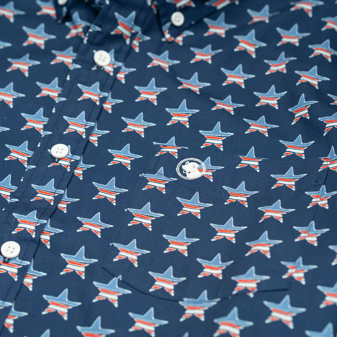 Horizon Star Short Sleeve Button Down