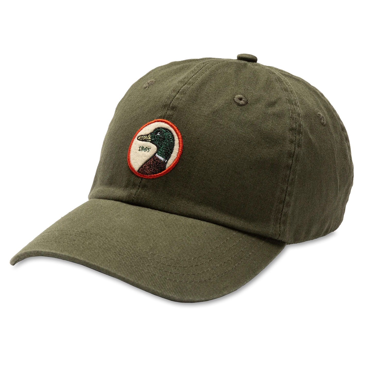 Circle Patch Twill Hat - Olive