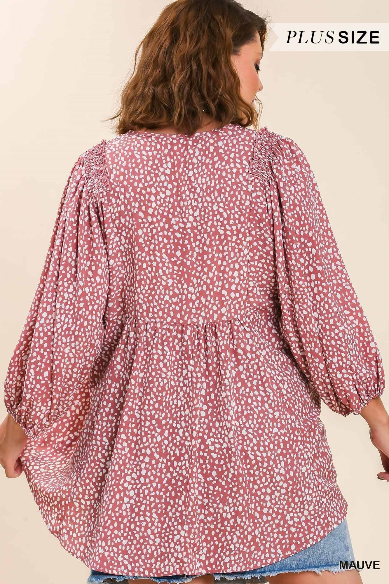 Plus Size Mauve Top