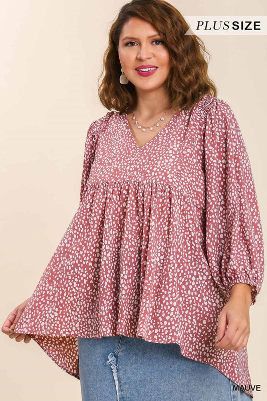 Plus Size Mauve Top
