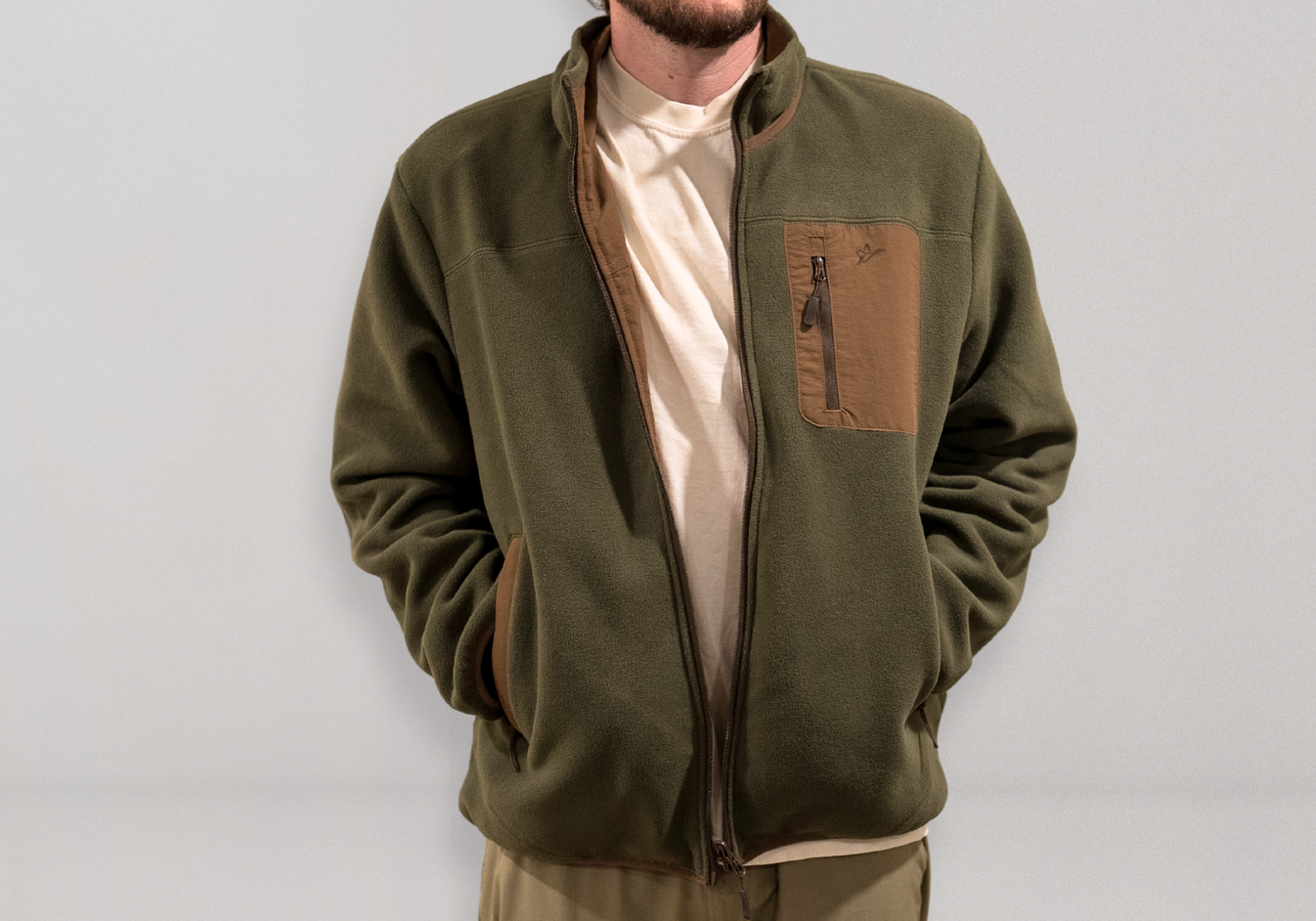 Flyaway Reversible Fleece Jacket | Moss