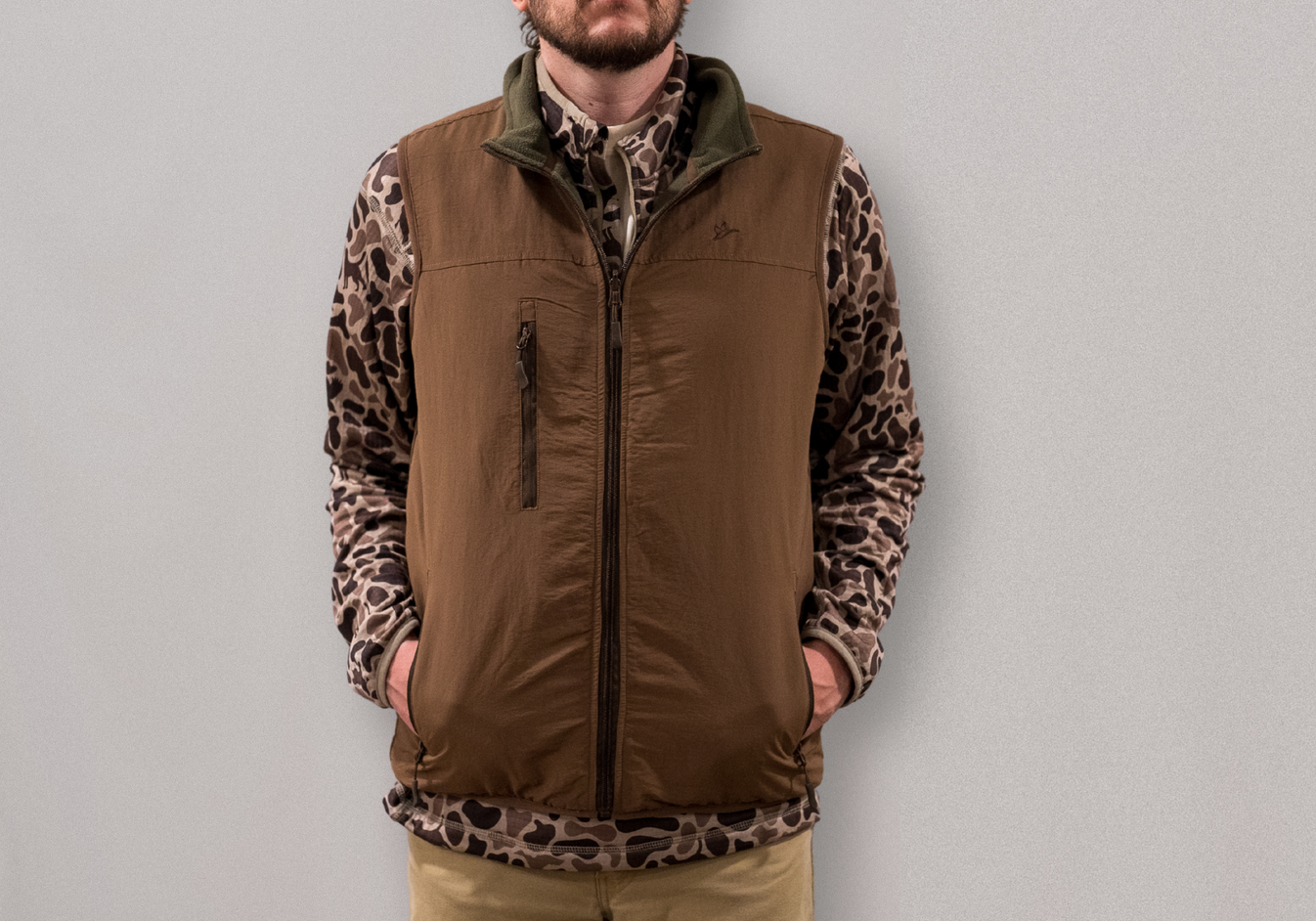 Flyaway Reversible Fleece Vest | Moss