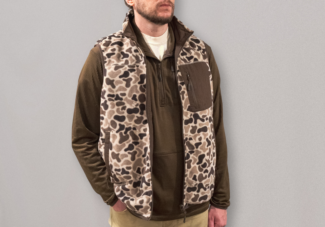 Flyaway Reversible Fleece Vest | Mosul Camo