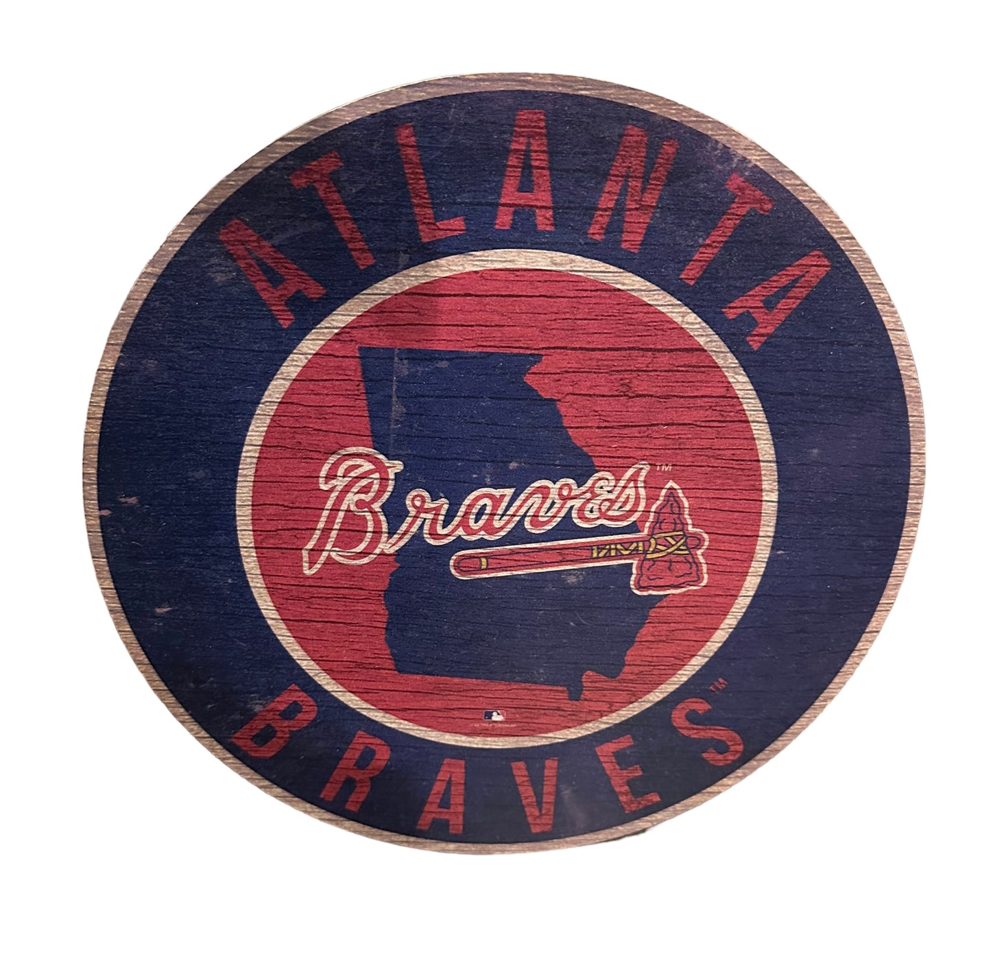 Braves 12" Garage Sign