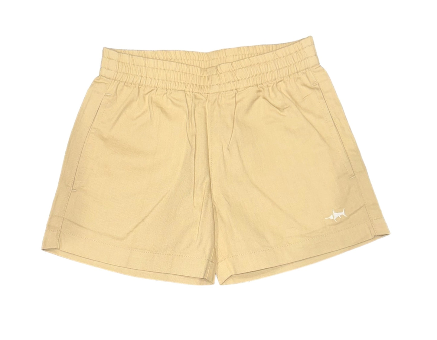 Youth Khaki Naples Elastic Waist Shorts