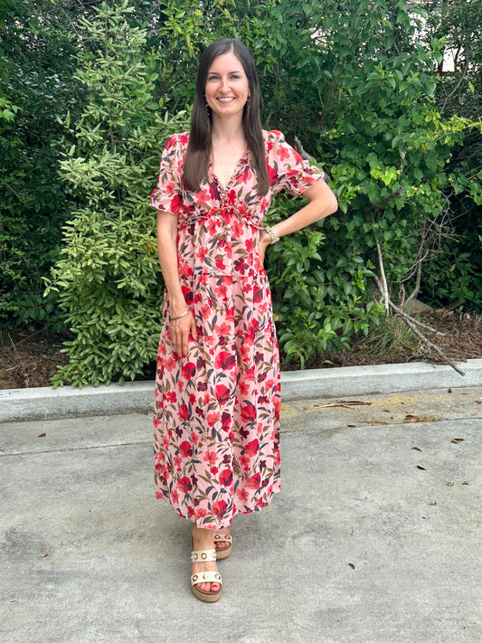 Petals & Promises Dress | Red