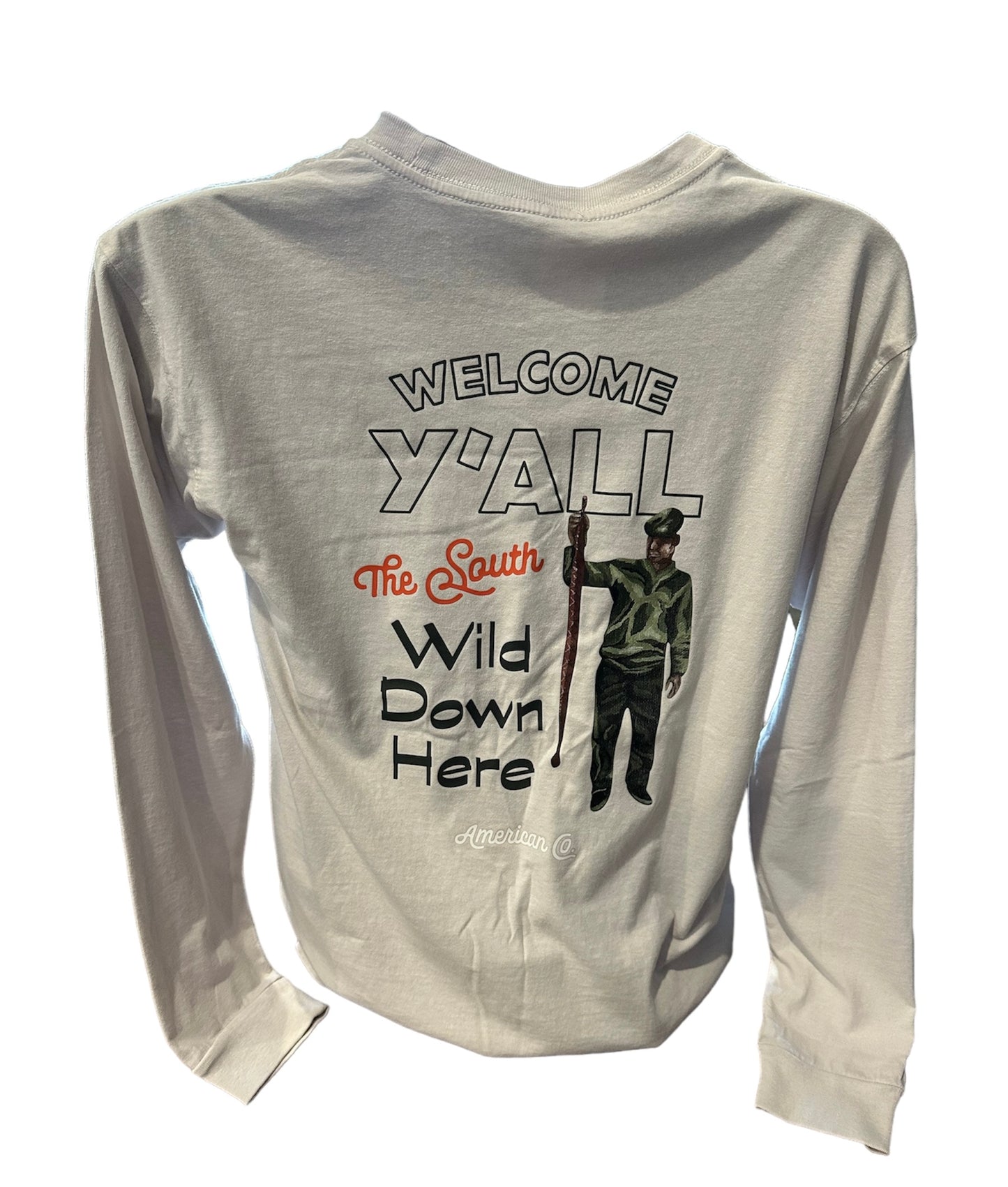 Wild Down Here Long Sleeve Tee - Oyster