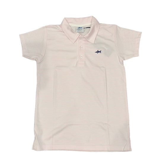 Youth Pink Stripe SBC Signature Polo