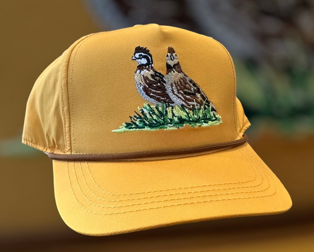 Bobwhite Quail 5 Panel Performance Hat