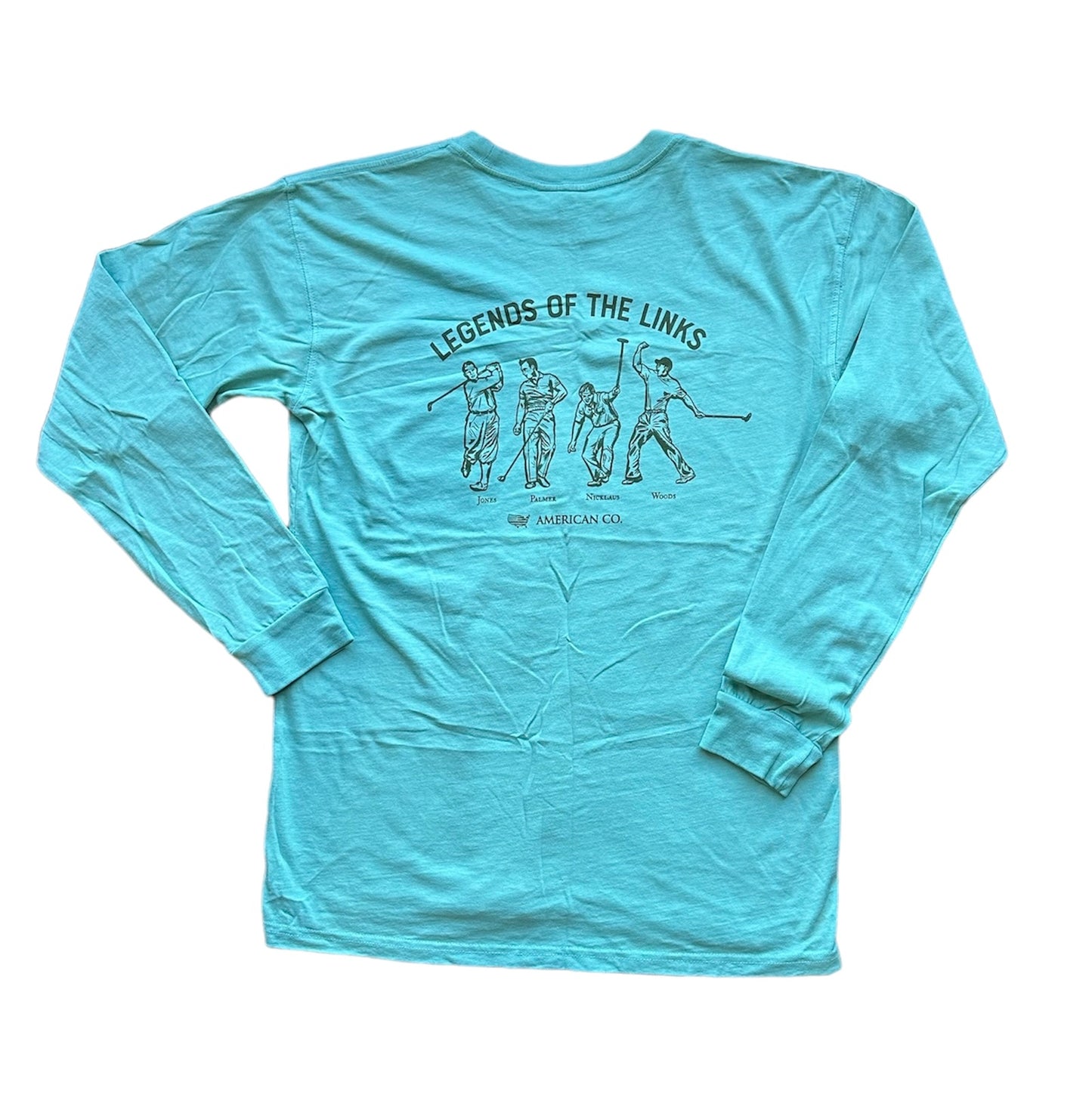 Legends of the Links Long Sleeve Pocket Tee - Seafoam