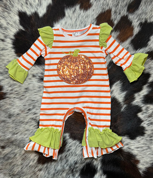 Sequin Pumpkin Jumpsuit