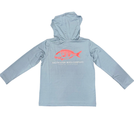 Youth Gray Perdido Performance Hoodie