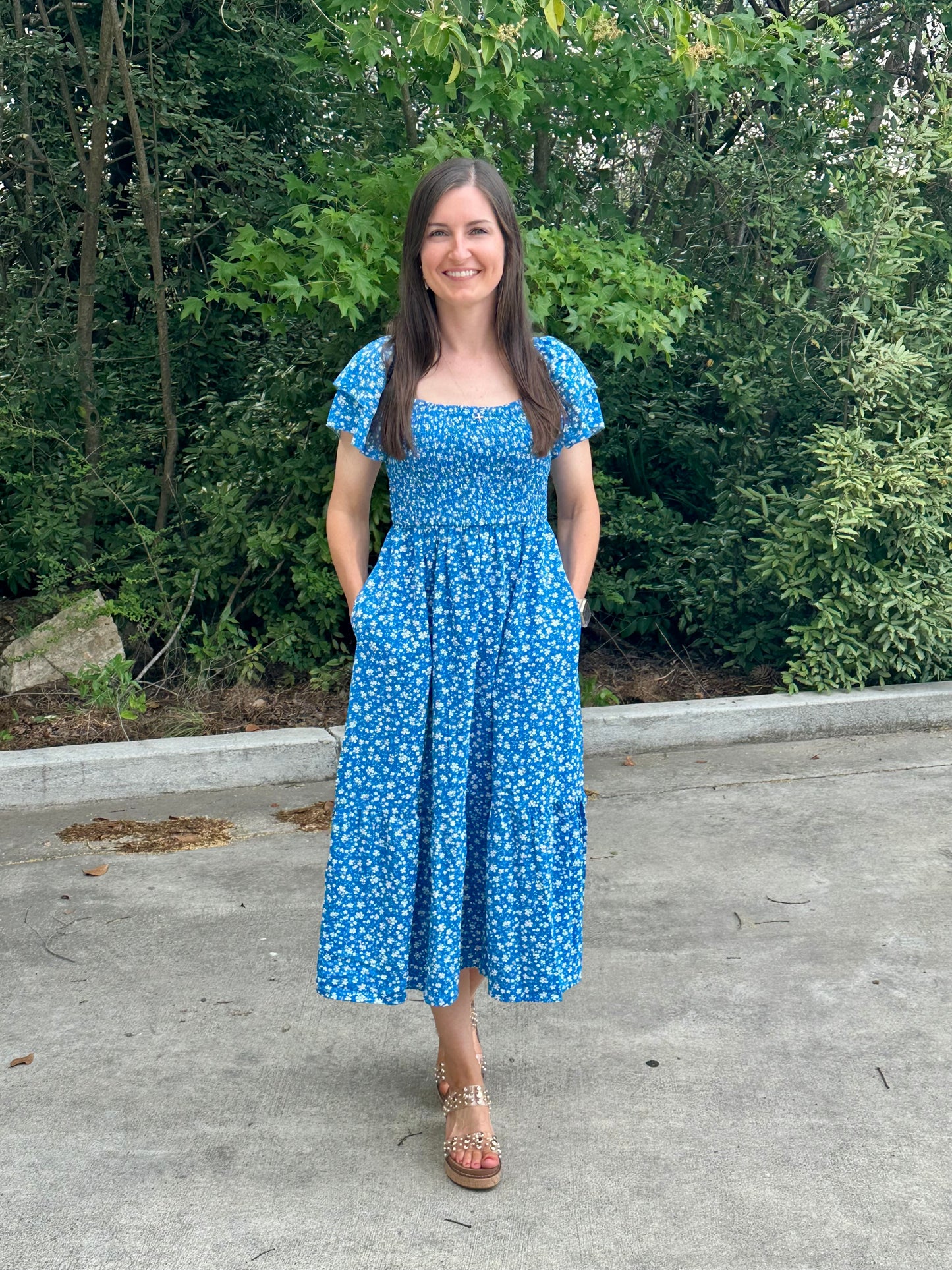 Blooming Blue Dress