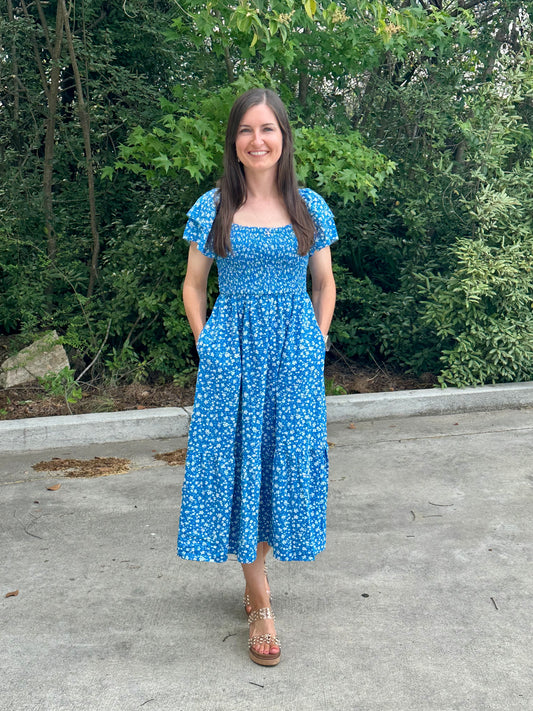 Blooming Blue Dress