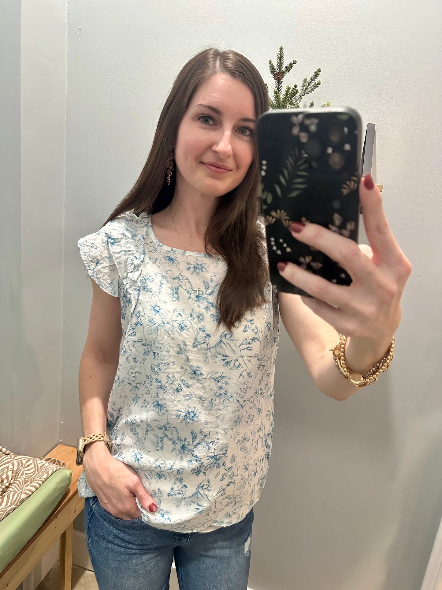 Sweet Caroline Top | Blue