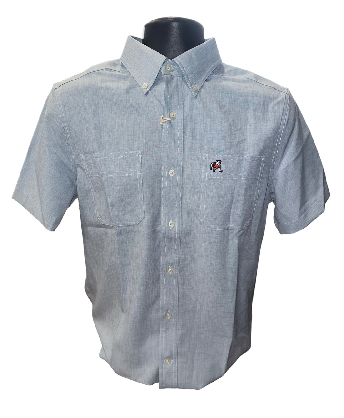 Dock Short Sleeve Button-Down - Seagull Gray