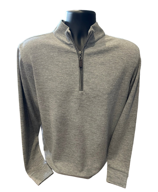 Quarter Zip Pullover - Charcoal Gray