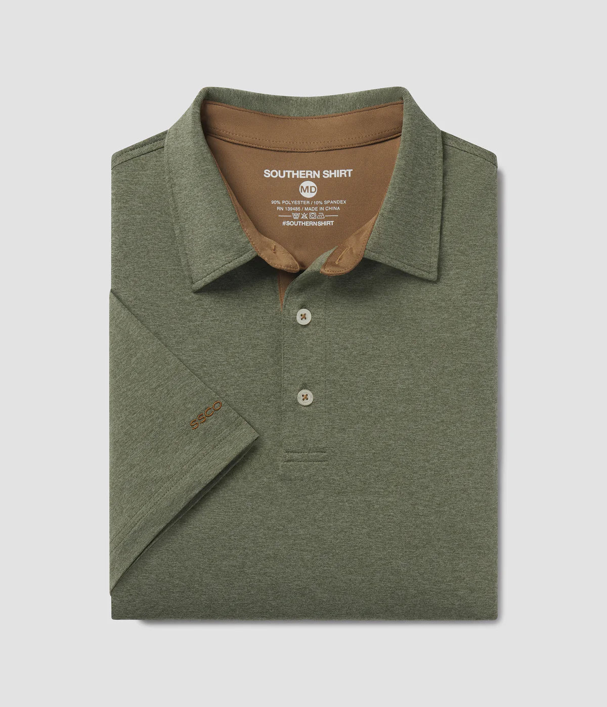 Grayton Heather Polo | Thyme