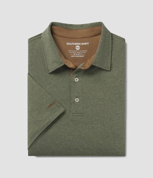 Grayton Heather Polo | Thyme