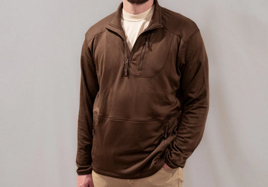 NODAK 1/2 Zip Waffle Fleece | River Bed