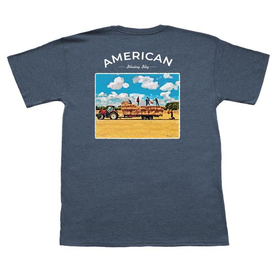 American Co. Hauling Hay SS Pocket Tee