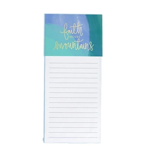 Faith Moves Mountains Magnetic Notepad