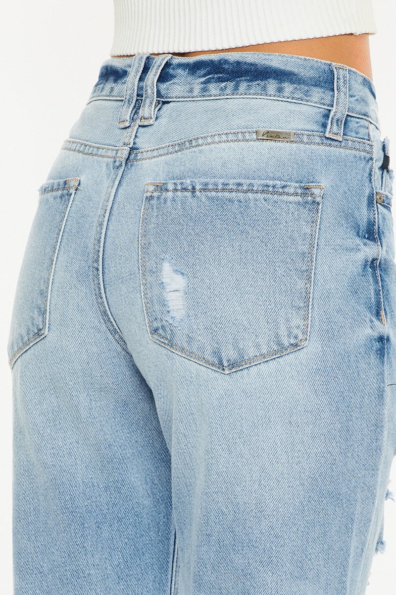 High Rise Mom Fit Jeans | KanCan