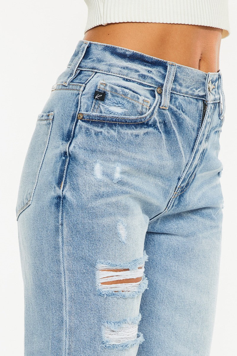 High Rise Mom Fit Jeans | KanCan