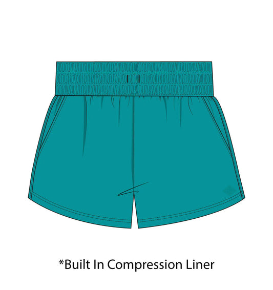 Girls Hybrid Shorts | Emerald City