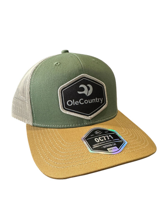 Ole Country Logo Hat - Green/Khaki