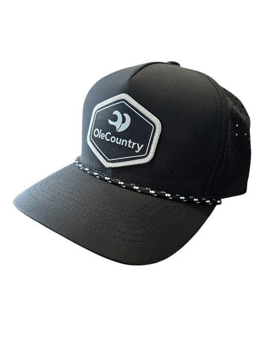 Ole Country Logo Rope Hat - Black