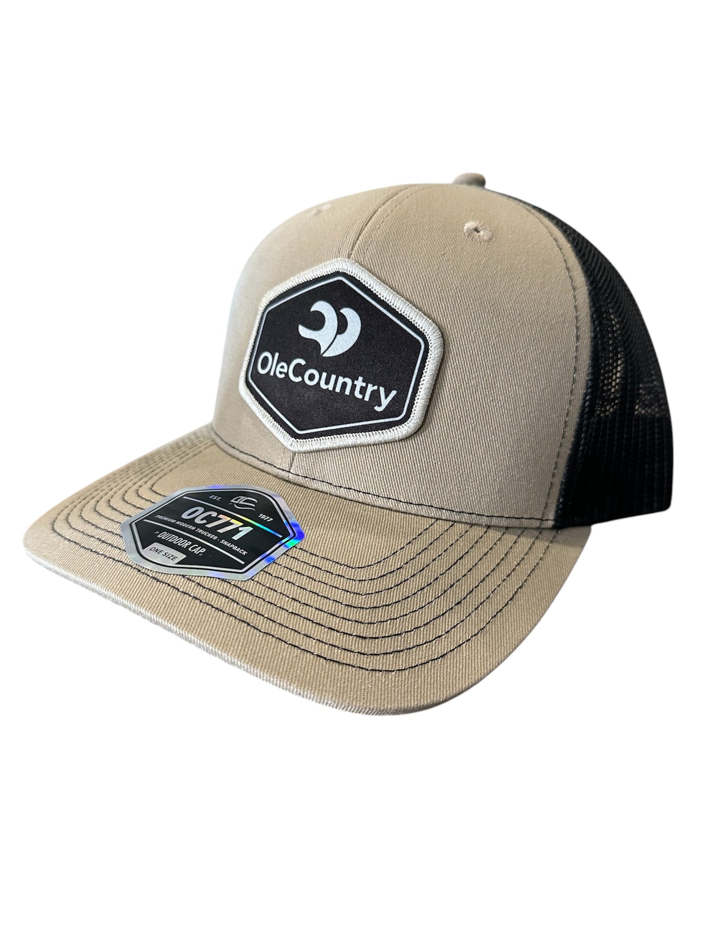 Ole Country Logo Hat - Tan/Black