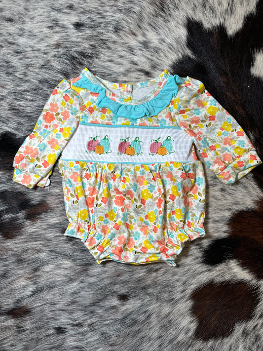 Floral Pumpkin Bubble