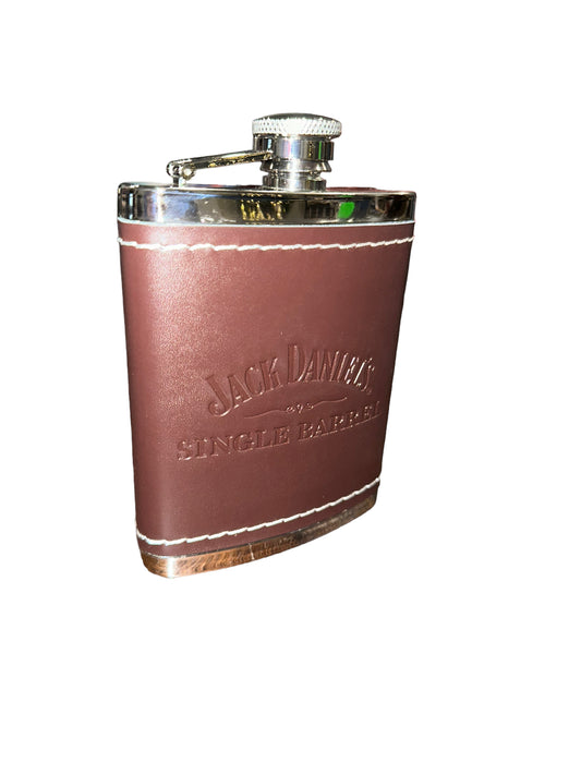 Jack Daniels Leather Barrel Flask