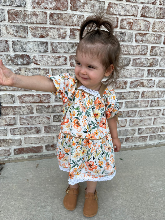 Fall Floral Bubble/Dress