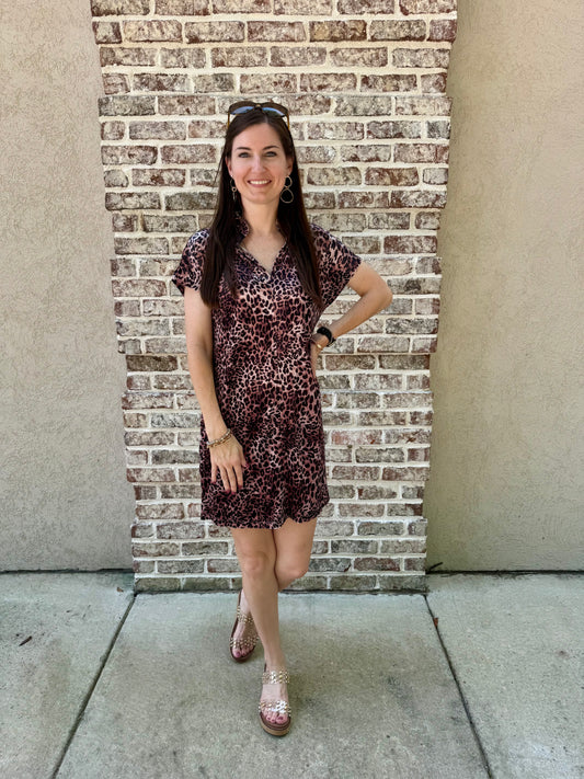 Leopard Shift Dress