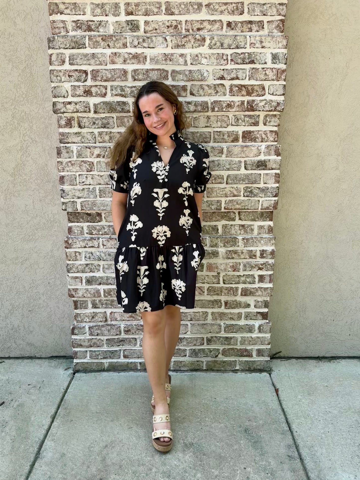 Floral Collared Dress